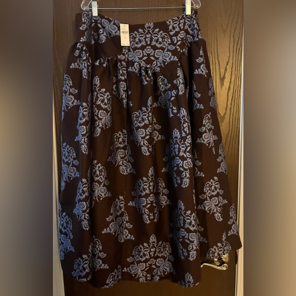 NWT By Anthropologie Brocade Midi Skirt size 16 - Picture 6 of 9